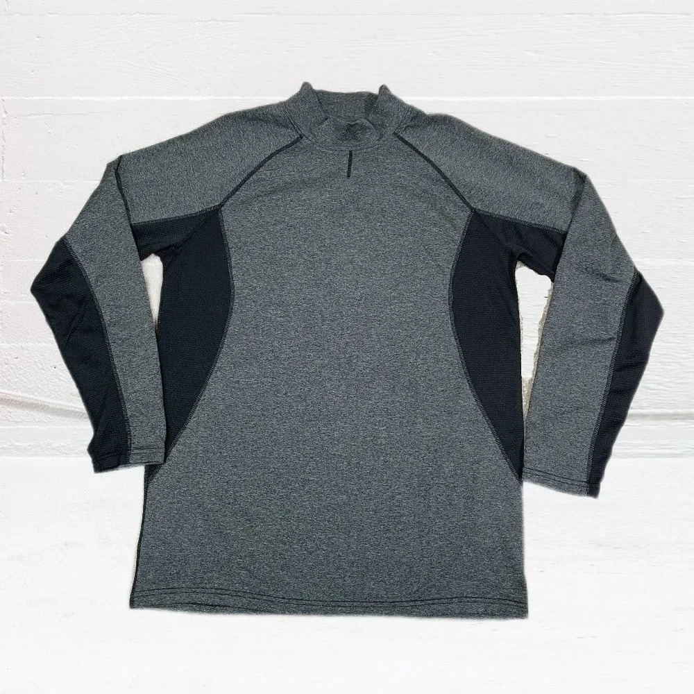 Spyder Men's Active Performance Pullover long sleeve Size M Dark Gray - Picture 2 of 7